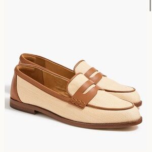 New J. Crew Woven loafers size 8